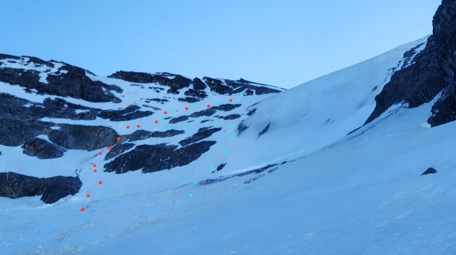 #6 Points rouges : montée Points verts : descente Points rouges : montée Points verts : descente