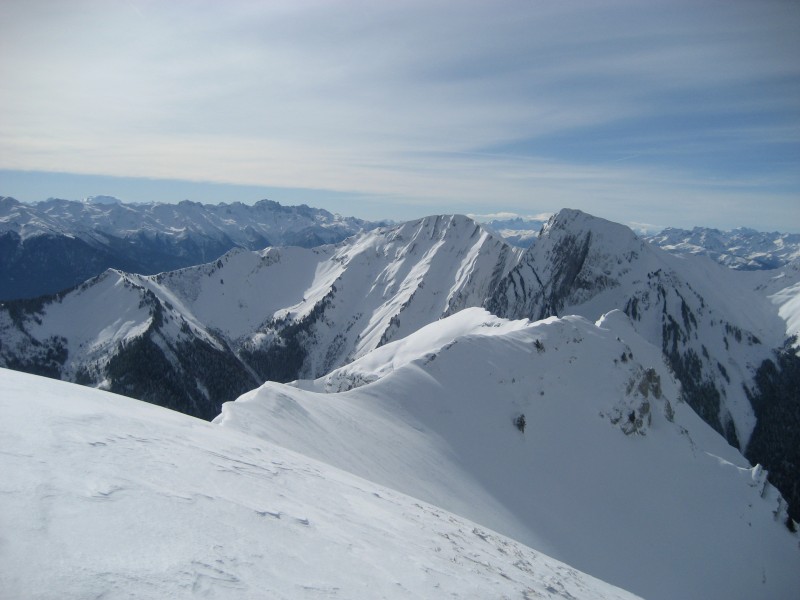 Mont de la Coche : Du sommet l'Armène et Pécloz N