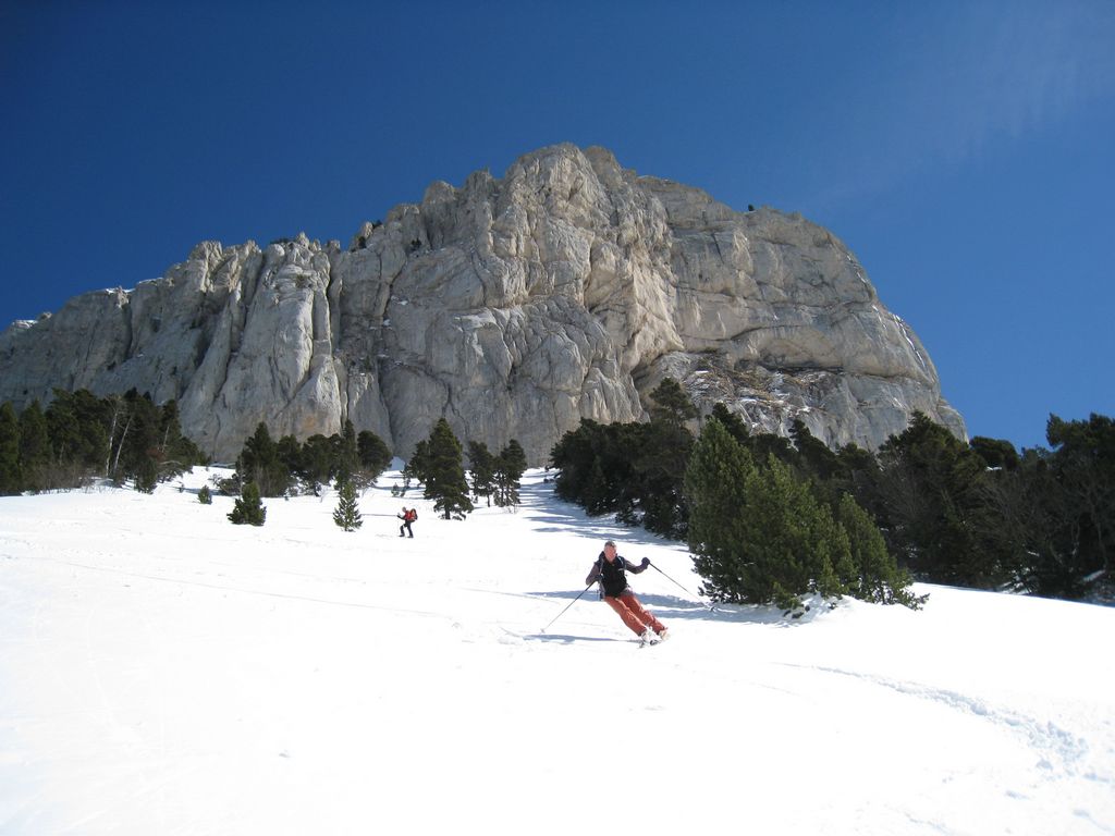 Mont Aiguille : Moquette sous le Mont Aiguille