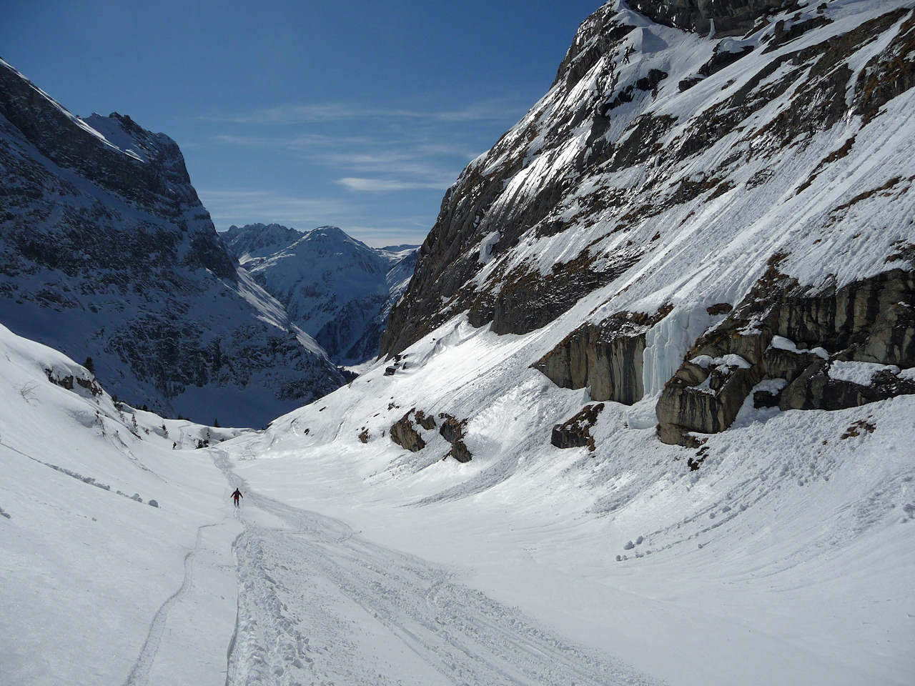 Ruisseau de L'Arcelin : La neige commence à s'alourdir