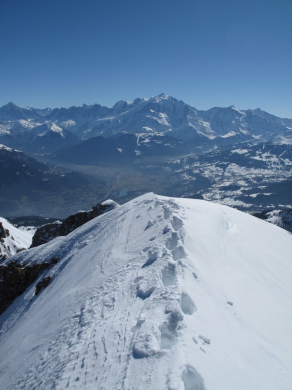 Pointe des Verts : Côté Mont Blanc