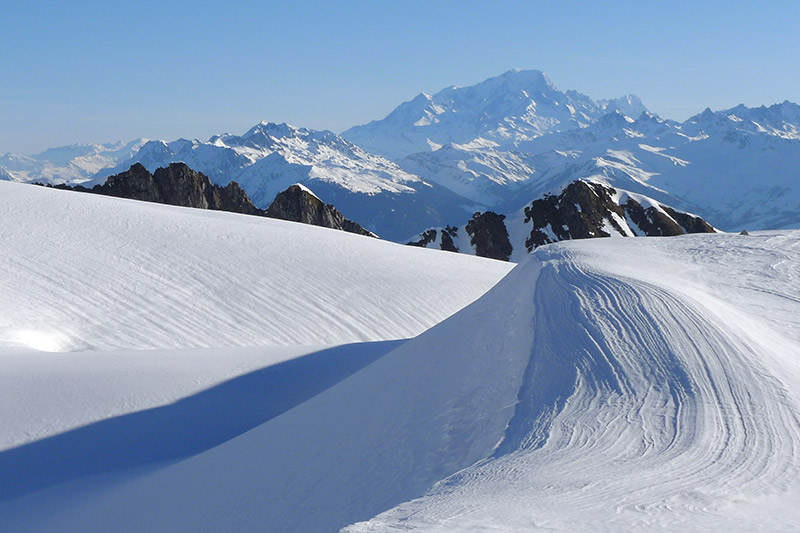 Lausière : pano sur le Mont-Blanc