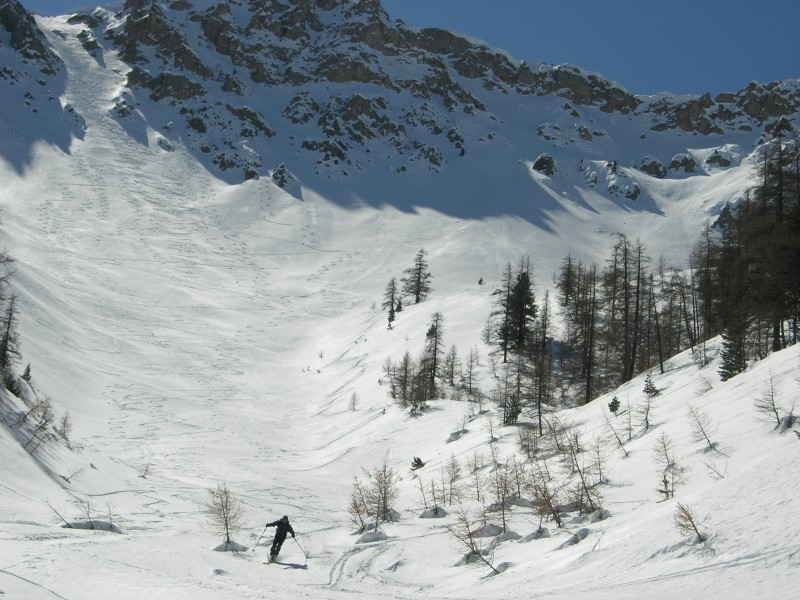 crête des granges : dans le ravin de Chabrelle