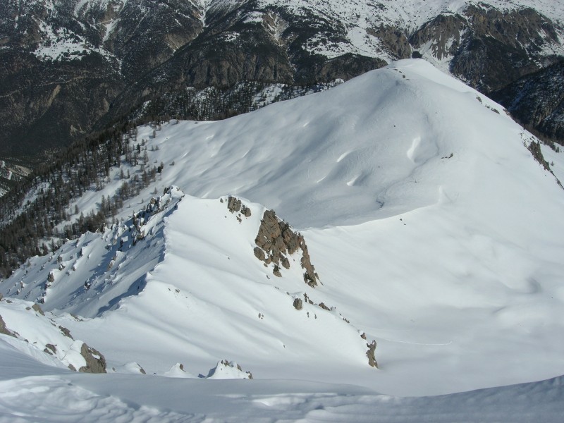 la Lausette vue du sommet : personne dans le secteur