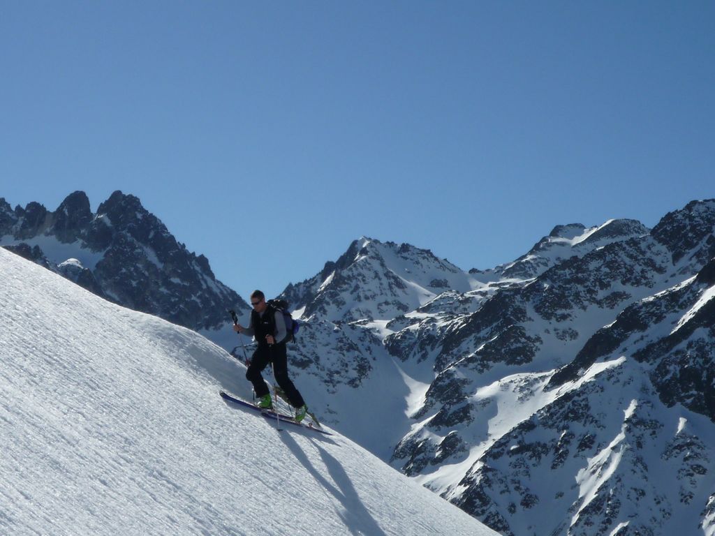 la tete dans le col d'Argentiere !