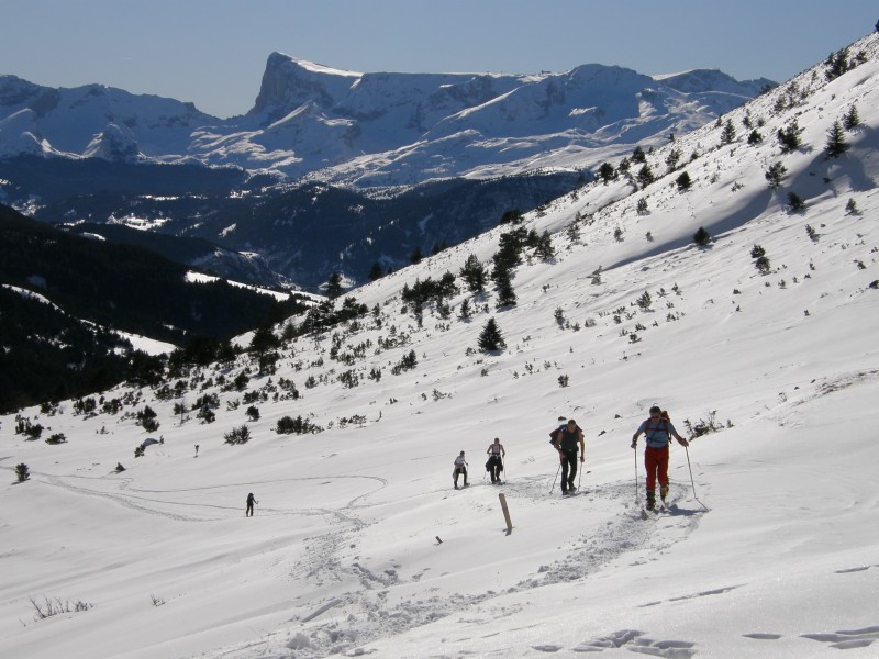 Vers la cabane de l'Aup : La montée, tres progressive, dans le vallon de l'Aup.