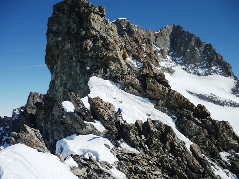 Flambeau des Ecrins : La crête sommital.