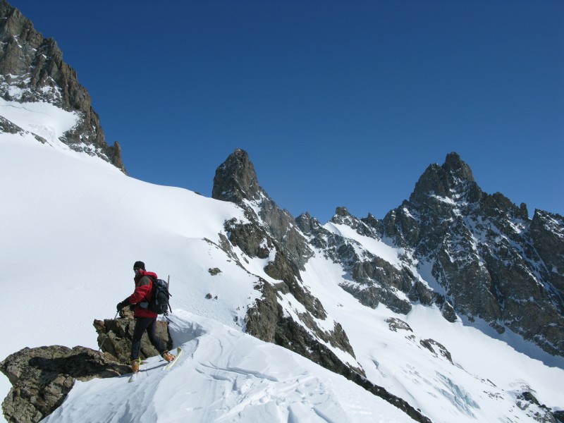 Fifre et Coolidge : Etienne sur la bosse 3372m