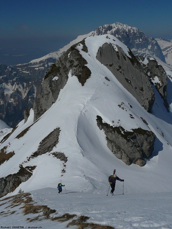 Mont de la Coche : Fin de montée au Mont de la Coche.