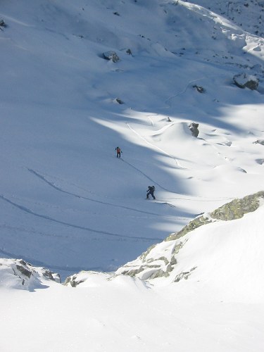 combe de l'aigleton : Une bonne trace c'est bien appréciable à cette époque de l'année