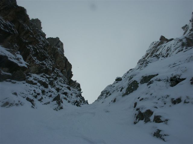 Rocheboc : Vue sur la partie haute du couloir.