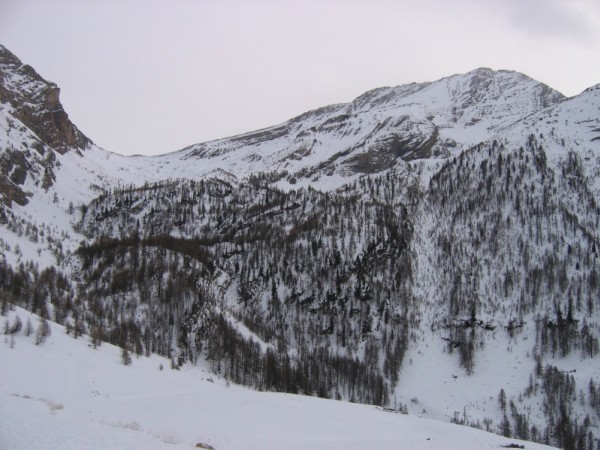 Vallon de Val Haute : Le versant nord de l'itinéraire de descente, depuis le sommet du Rougnoux jusqu'au bas du Vallon de Val Haute