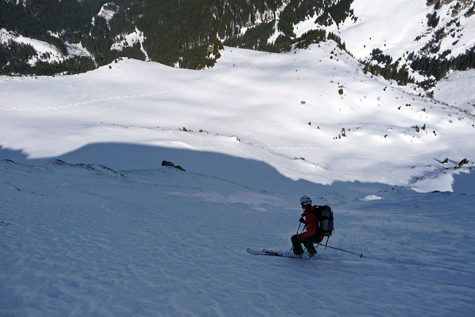 Pte de Haute Béné : Malgré les apparences, il n'y a pas tant de neige que ça.