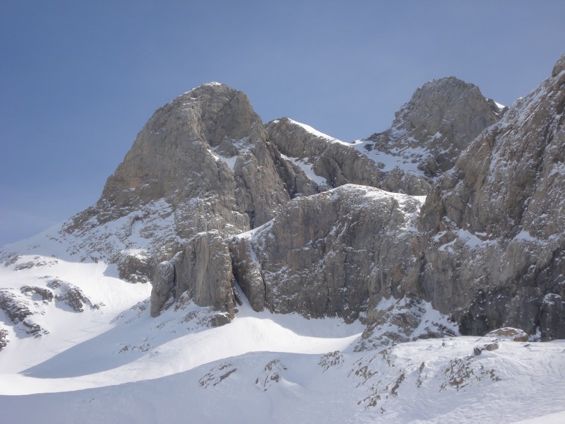 golette de l'Oule : le départ a droite du couloir de la golette