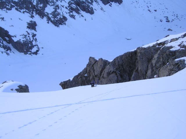 Au dessus de la moraine : Après les 1ere barres