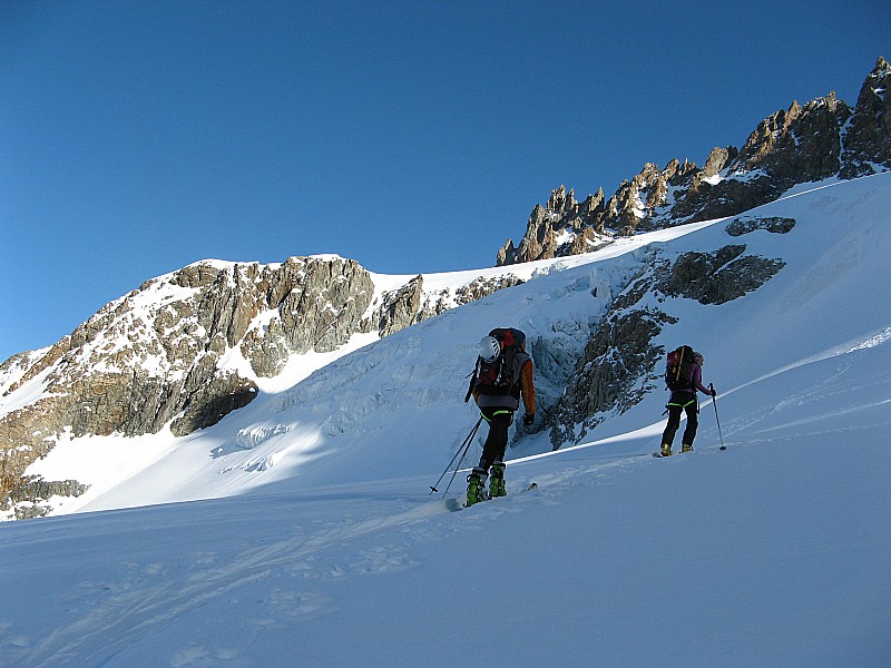 Yann et Anne-Cé : Glacier du vallon de la Pilatte