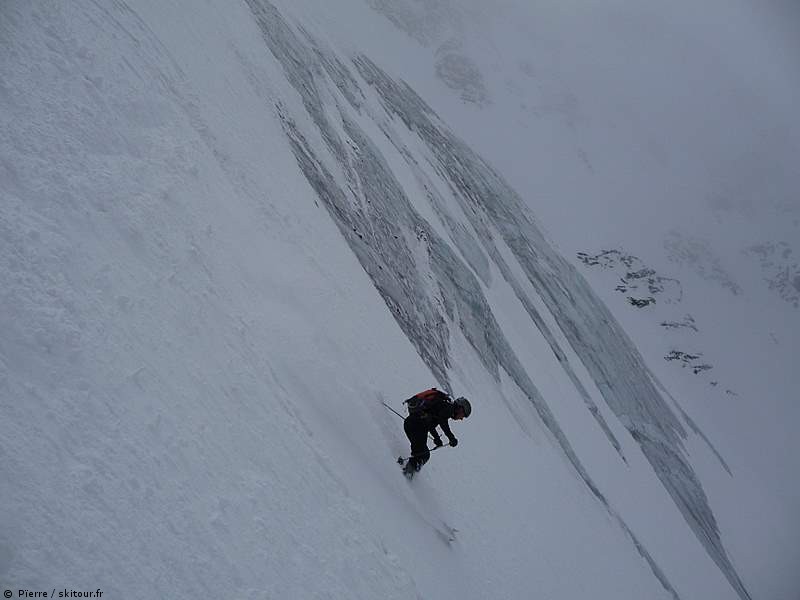 Pte de Vouasson : Ski grand large dans la face