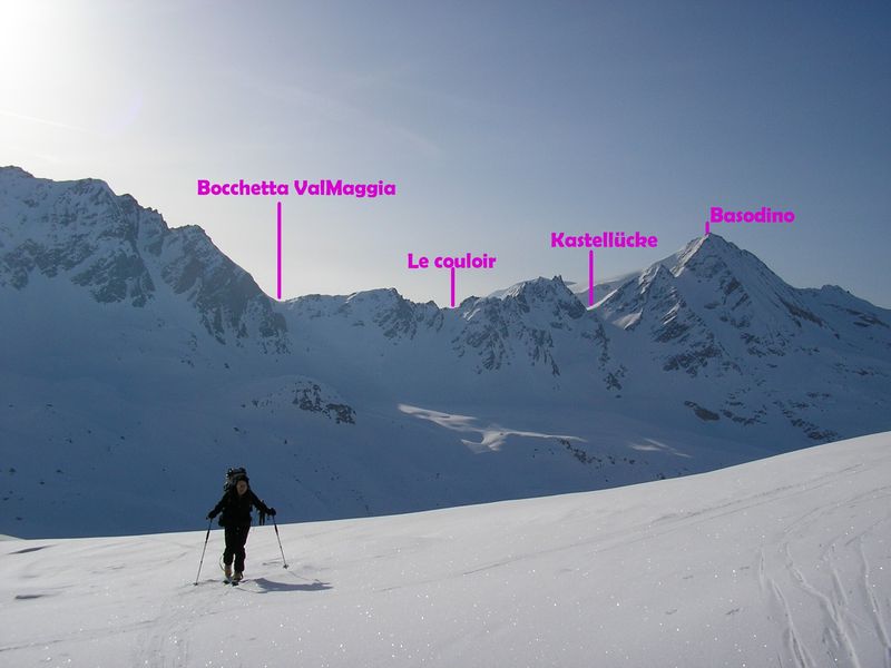 Les cols : Lücke, bocchetta, couloir sans nom....