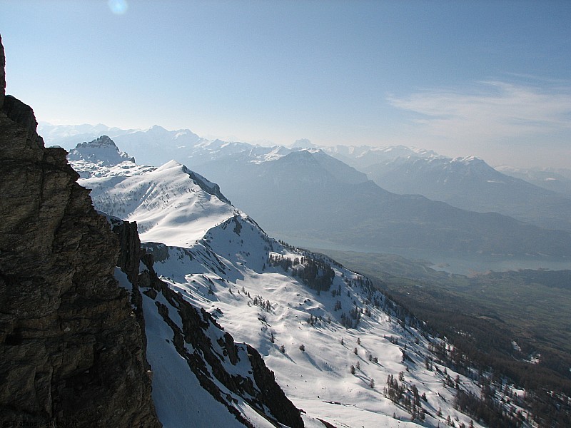 Terrasse avec vue imprenable. : Chabriéres et Col de La Gardette.