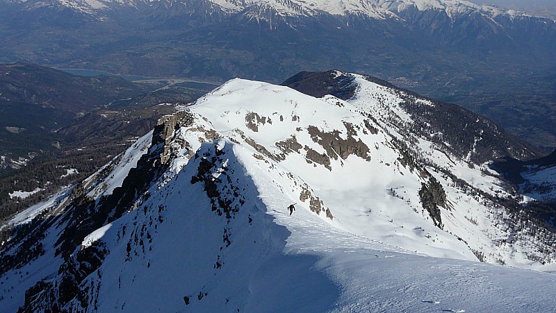 arrive sur l'arêt