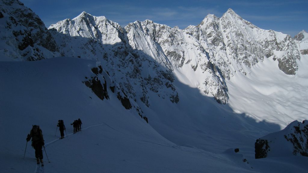 Calotte des Agneaux : apres le petit raidillon, 2eme partie de l'itineraire