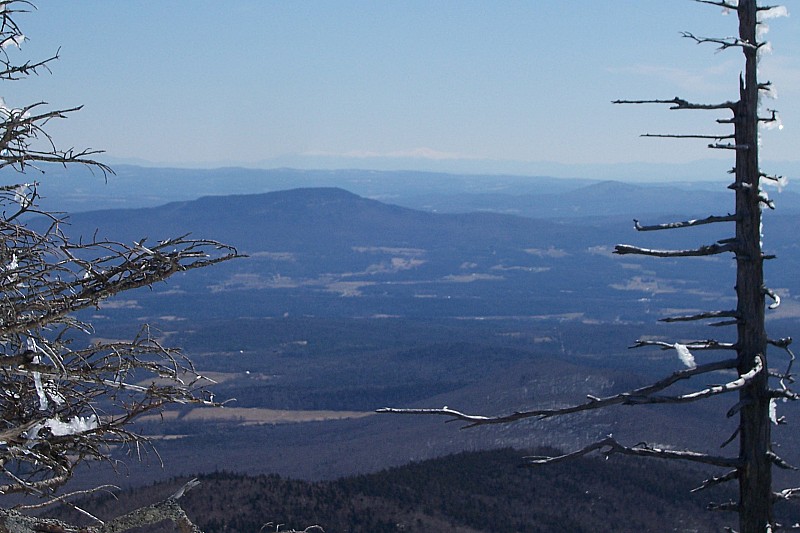 Mont Washington New-Hampshire : Au loin le Mount Washington dans le New-Hampshire autour de 1800m... on fait ce qu'on peut!