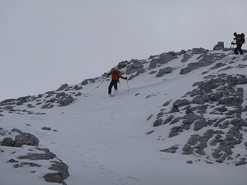 descente : djeb et romain redescendent du sommet de l'étale