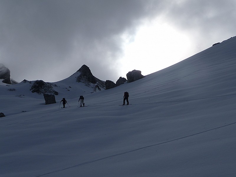 montée : on arrive presque au pieds du couloir