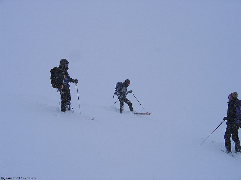 Brassage : Descente du col de la Bessanèse : brassage dans la poudre. Que du bonheur
