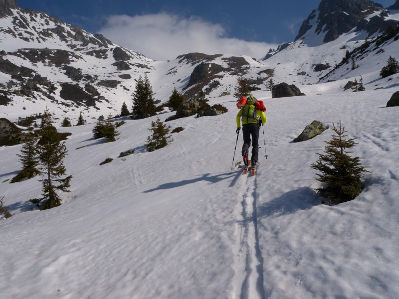 Vallon des Venetier : Aperçu de l'enneigement dans ce vallon.