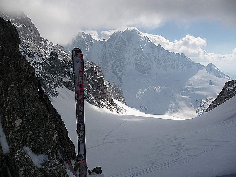 Glacier du Chardonnet : Glacier du Chardonnet et Verte depuis le col du Chardonnet