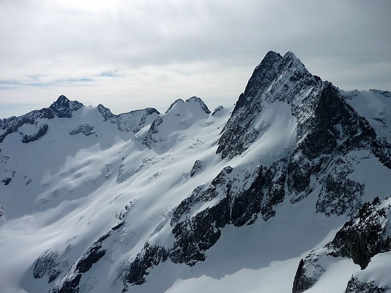 mont Gioberney : Vue du sommet, Les Bans.