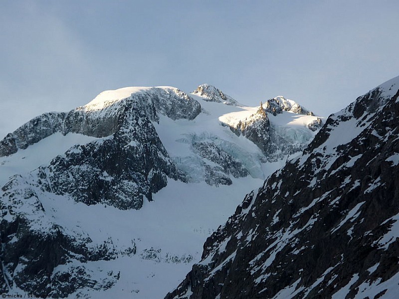 mont Gioberney : L'objectif du jour.