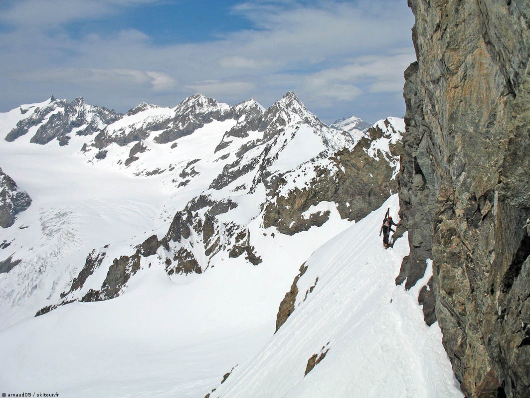 Col du Monêtier : Fab ds la face