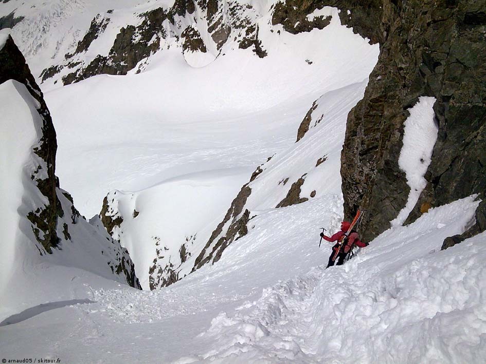 Col du Monêtier : Petite traversée derrière le col