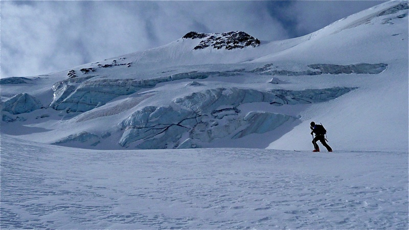 Le sommet depuis le glacier