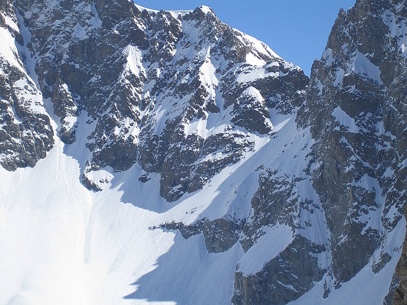 Flambeau des Ecrins : col des Ecrins : tracé