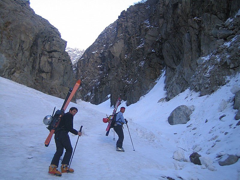 Flambeau des Ecrins : entrée du Corridor