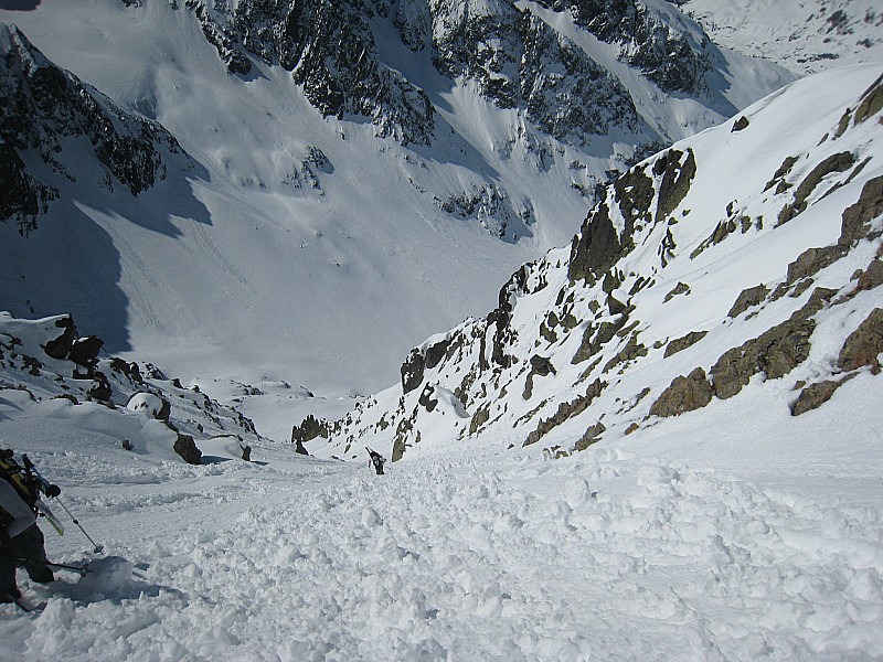 Couloir : Vers la pointe A. Favre