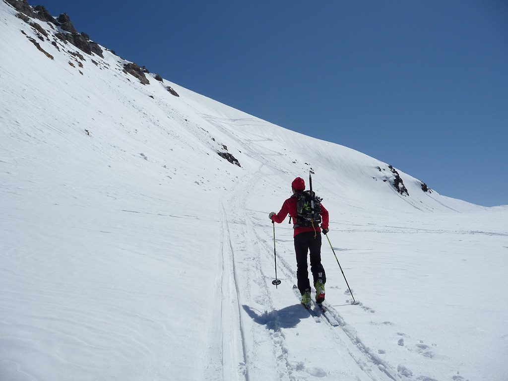 montée à la Rechasse : La première trace que nous suivons aujourd'hui