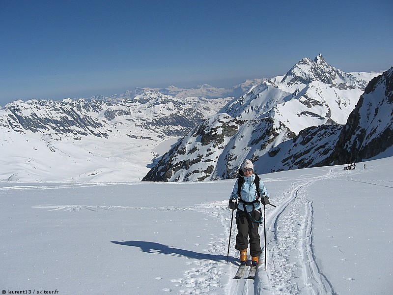 Barrage : Au fond le barrage de la grande dixence