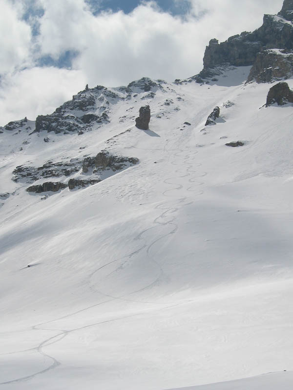Rochers de la Ferrière : Accès au glacier de la Mahure après la traversée