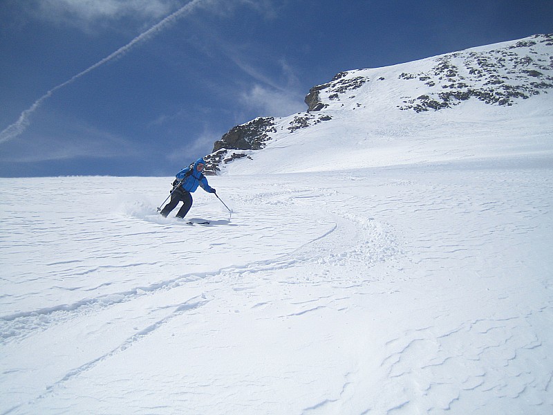 les Rouies : gavage de poudre vierge sur le glacier
