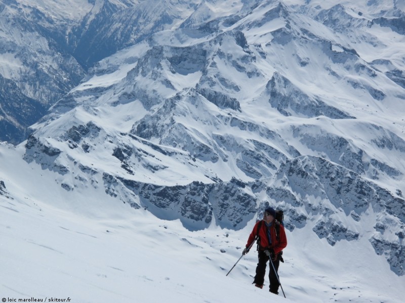 Breithorn : Dom avant d'arriver au sommet.