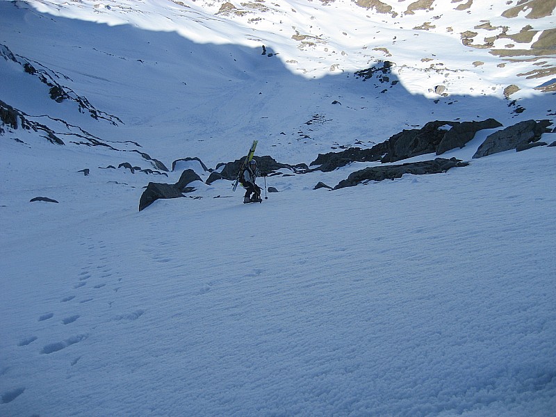 Cheval Noir : En montant le couloir NW