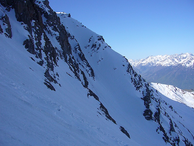 Cheval Noir : En montant au couloir NW vue sur le couloir Bob
