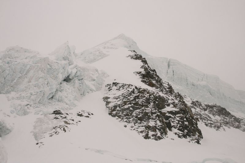 Barres de séracs : au dessous des terrasses de Bellavista