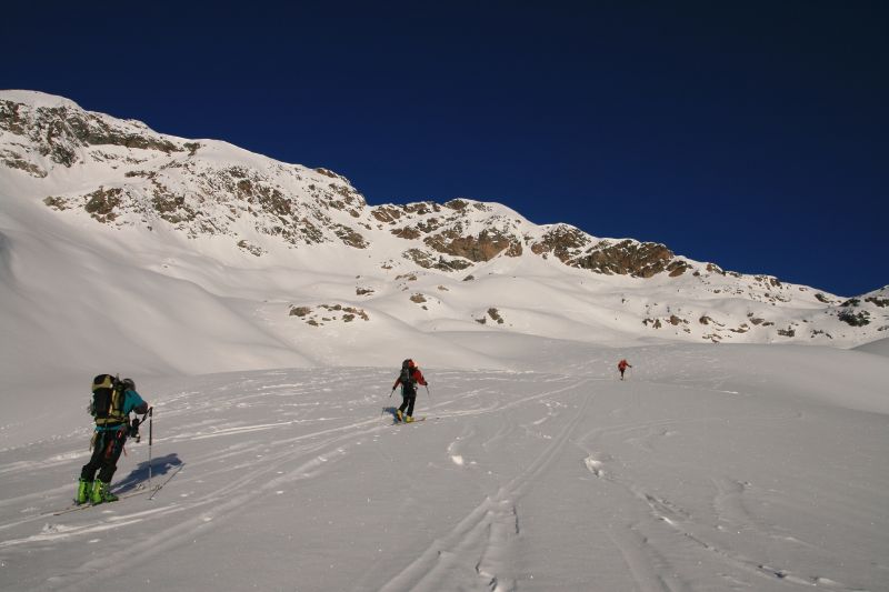 Vers le Piz Misaun : début de rando tranquille