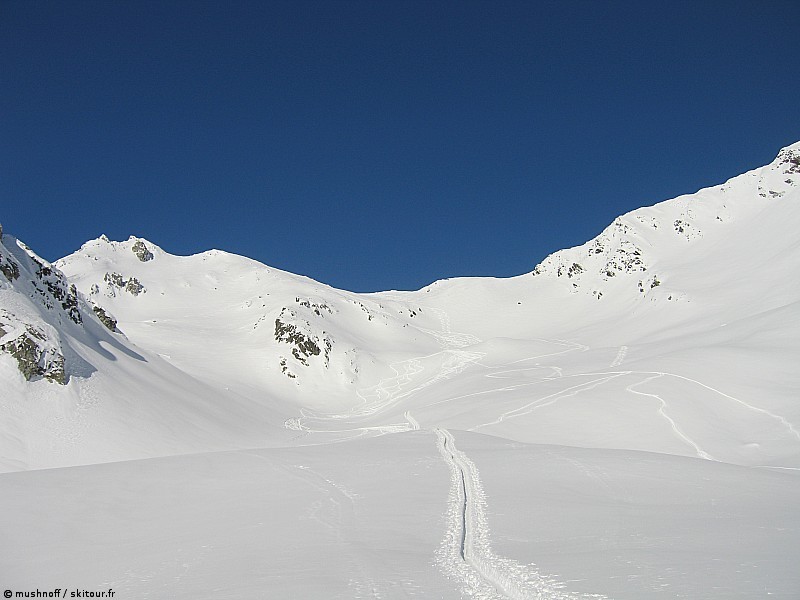 Montée de la dernière combe : Derniers efforts avant le sommet