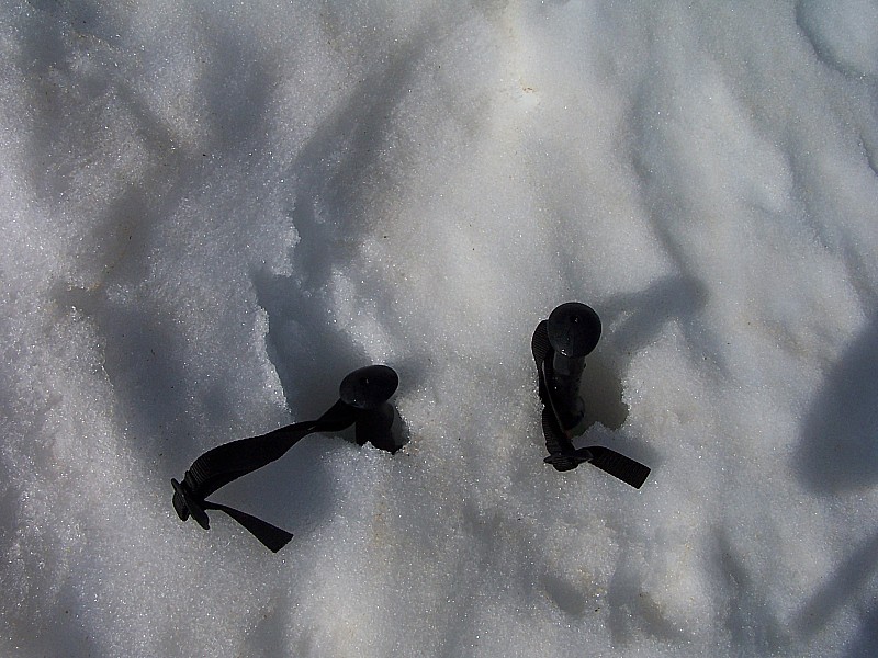 a la montée : neige bien molle et profonde !!